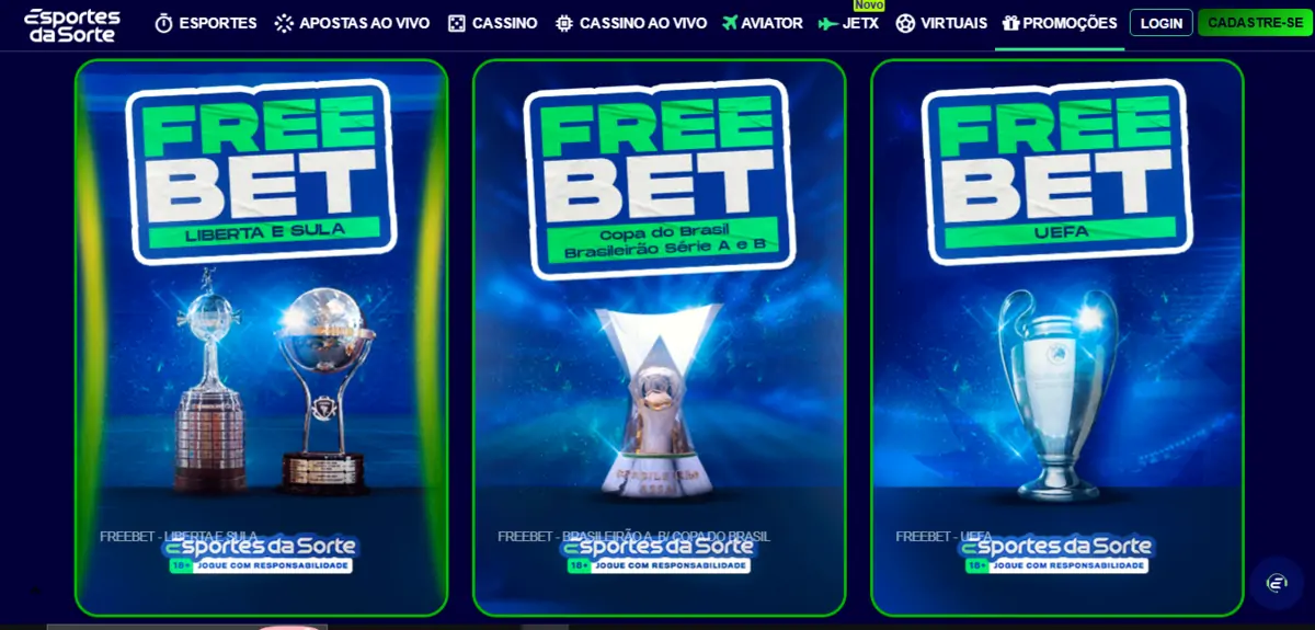 Esporte da Sorte plataforma de bonus no cadastro Esporte da Sorte freebets