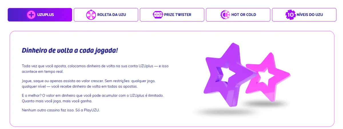PlayUZU cashback