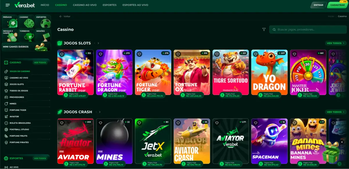 Verabet casino slots