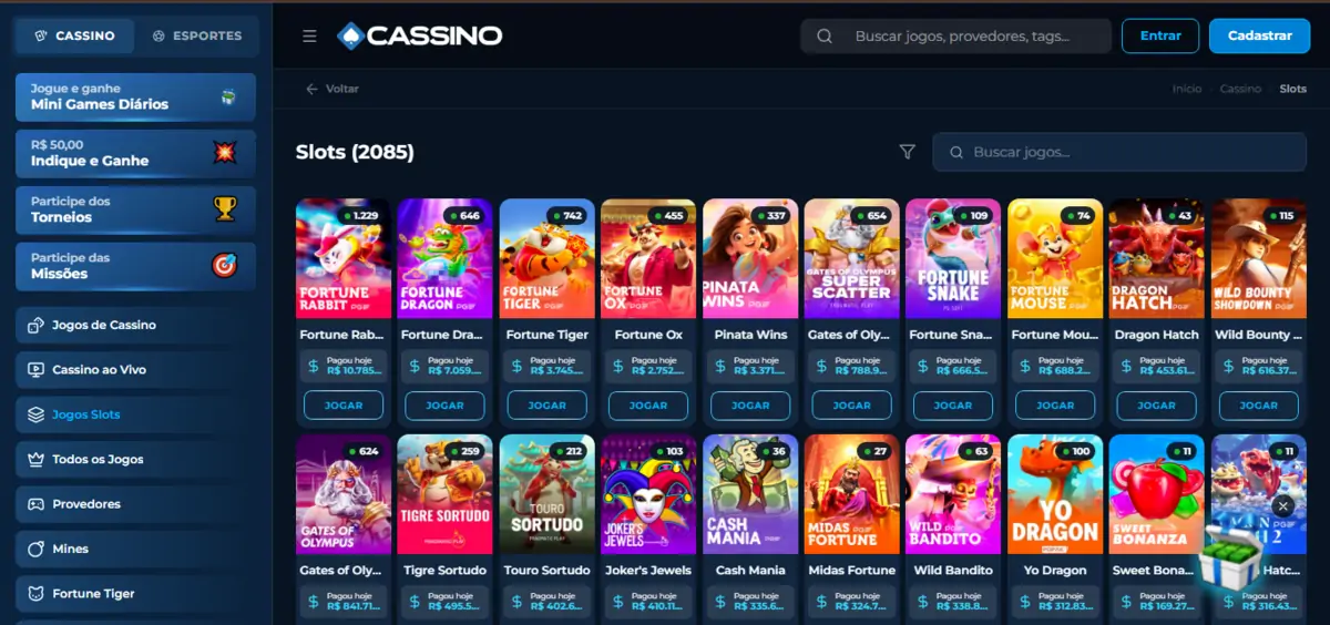 Cassino Bet slots