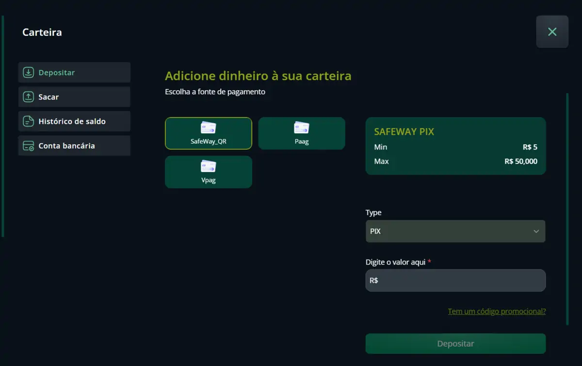 Segurobet: Depósito via Pix na Carteira Segurobet: Depósito via Pix