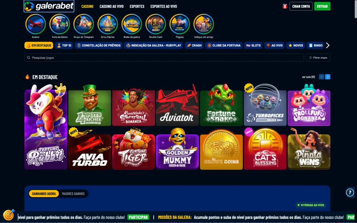 Galera Bet - Cassino Galera Bet - Página Inicial