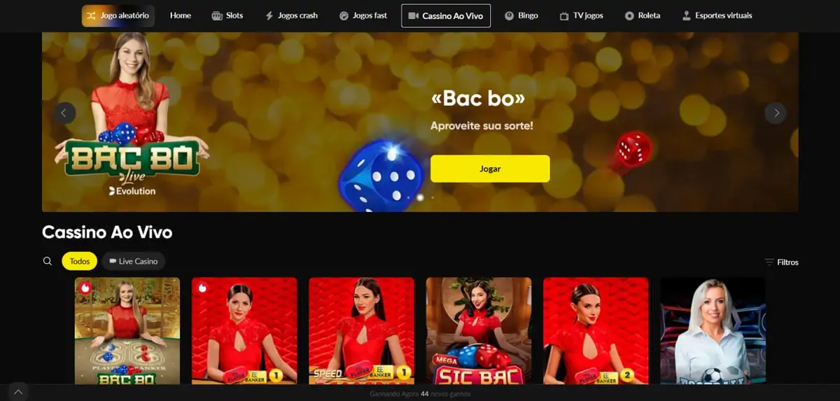 BetBoom Cassino Ao Vivo