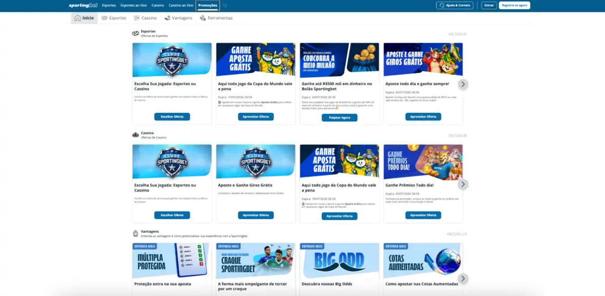 Sportingbet: promoções Sportingbet: official site