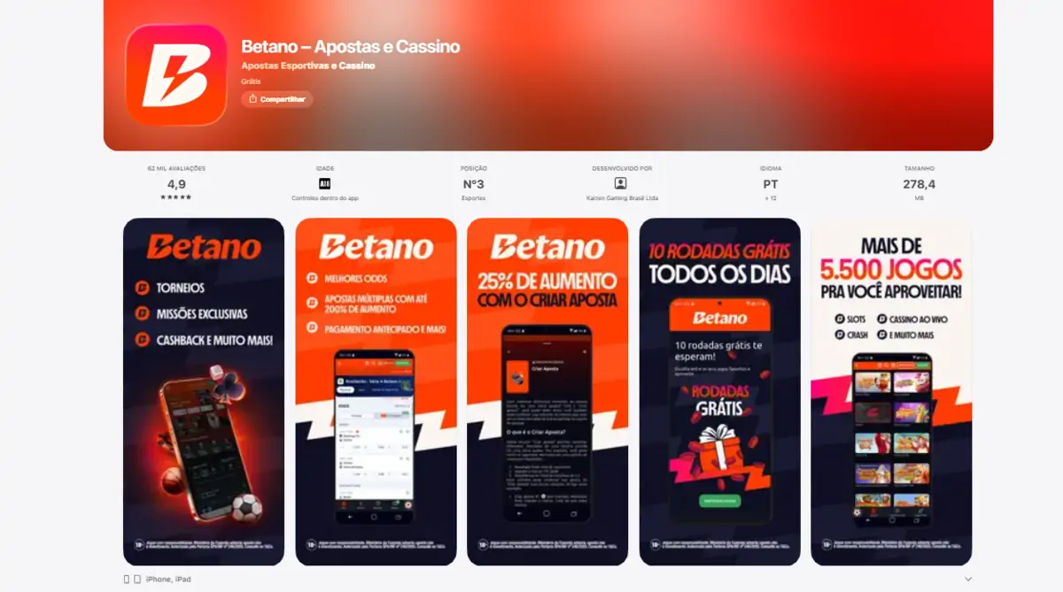 Betano cassino móvel