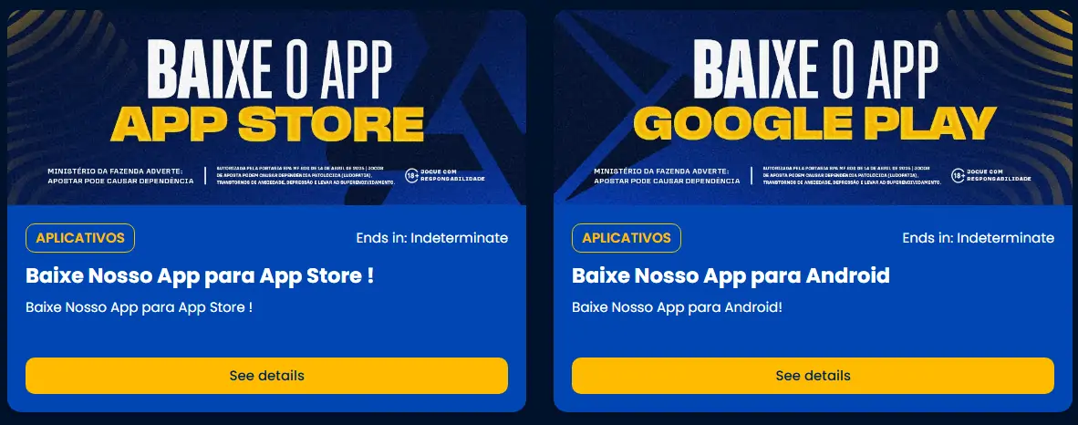 Cassino para Android e IOS