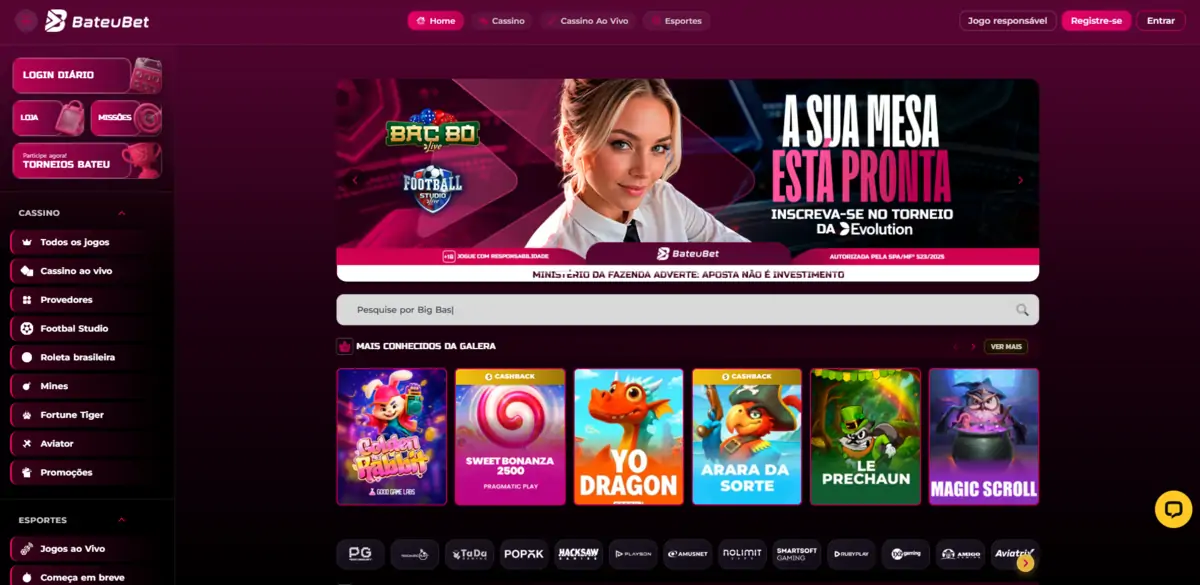 Bateubet Cassino Online