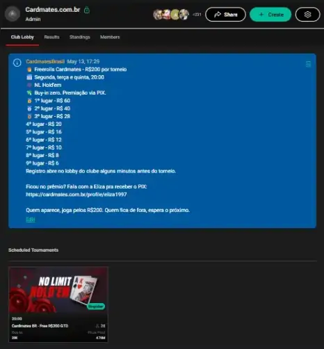 Cardmates PokerStars Home Game