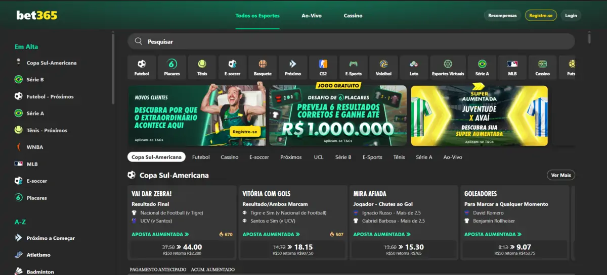 Bet365 melhor site de apostas