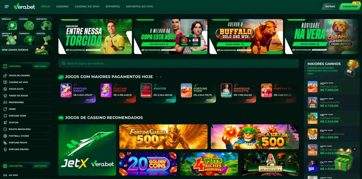 Verabet: saque Pix rápido no Brasil