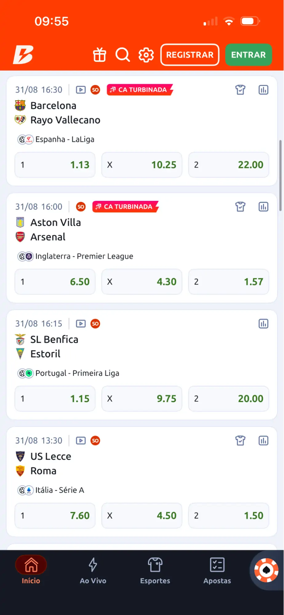 Betano - app, jogos e odds ao vivo