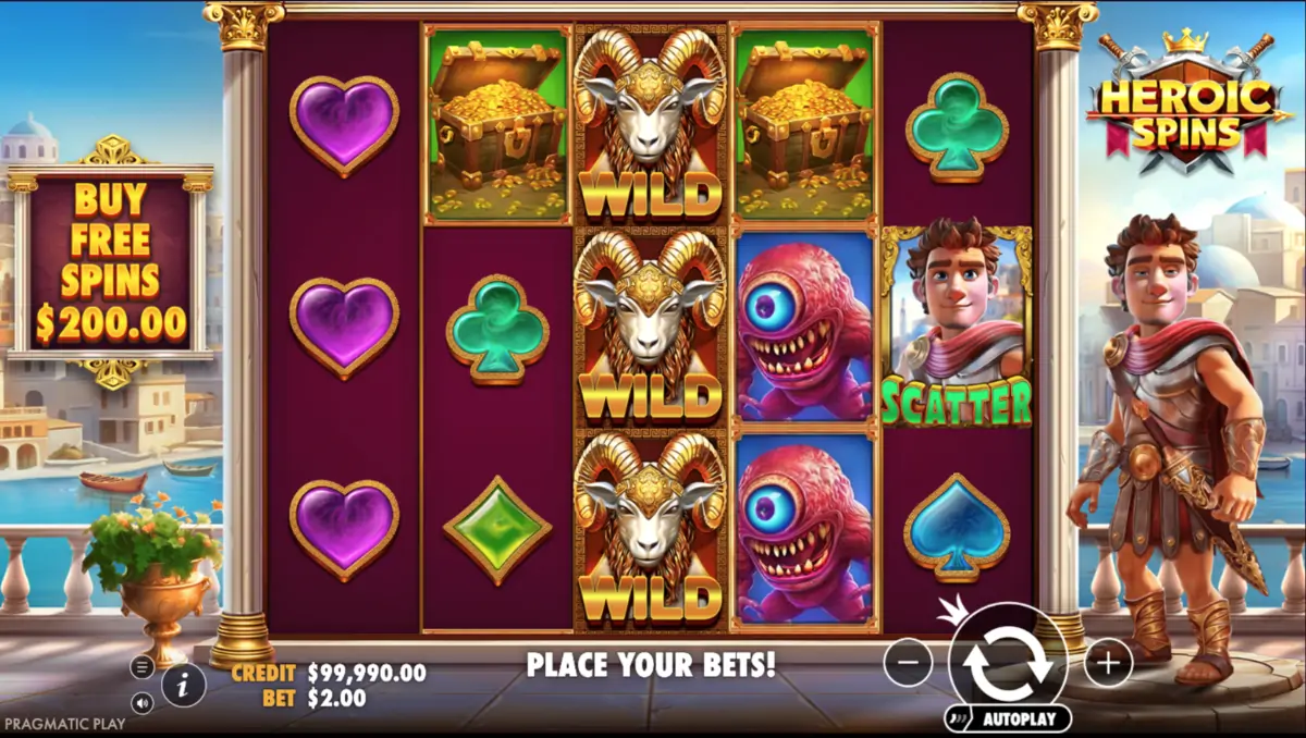 Heroic Spins caça-níqueis