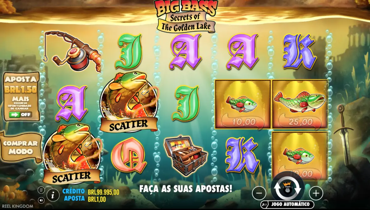 Big Bass Secrets of The Golden Lake caça-níqueis