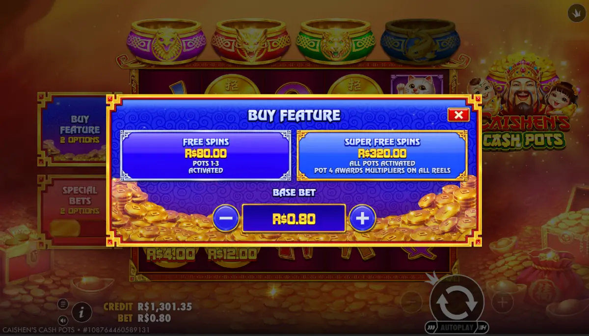Caishen's Cash Pots Slot