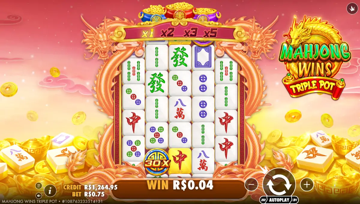 Mahjong Wins Triple Pot caça-níqueis