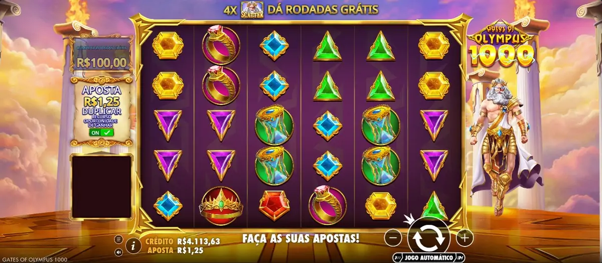 Gates of Olympus 1000, aposta ante ativada