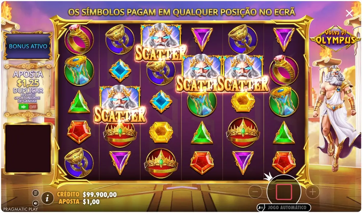 Gates of Olympus, rodadas grátis em andamento Gates of Olympus, rodadas grátis em andamento