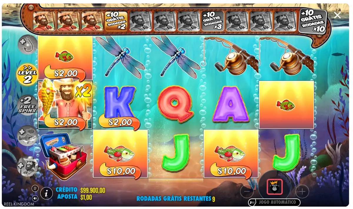 Big Bass Splash, rodadas grátis em andamento